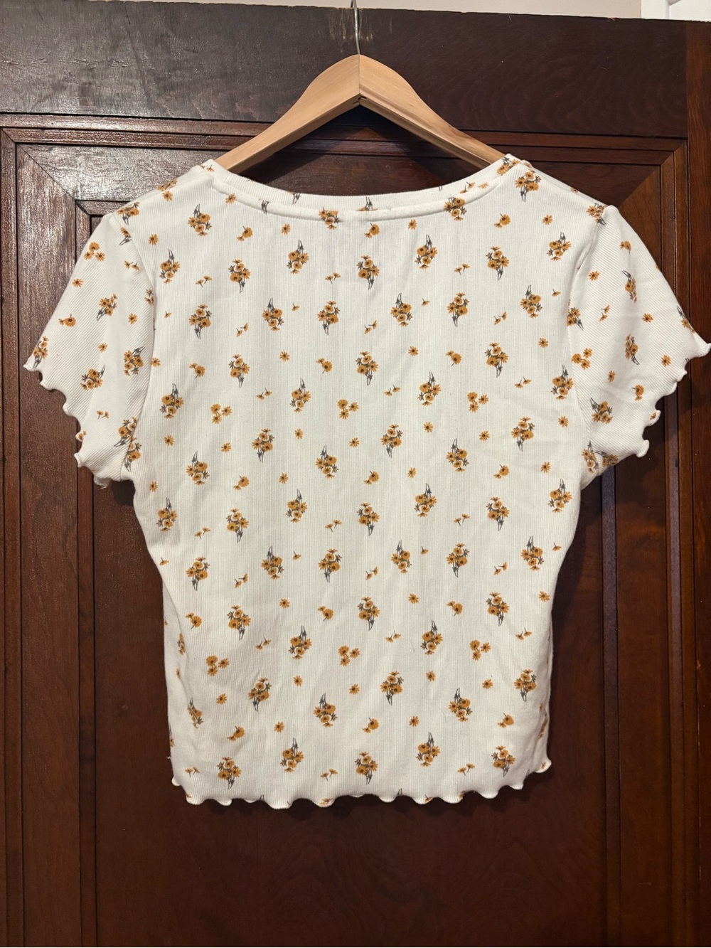 Floral Ruffle Baby Tee - Picture 2 of 3